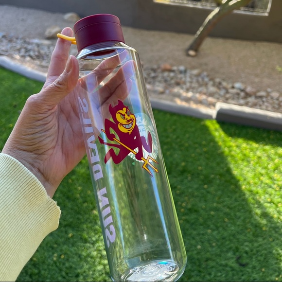 Starbucks ASU plastic water bottle. NWT Arizona State University. Sun Devils. - Picture 3 of 5